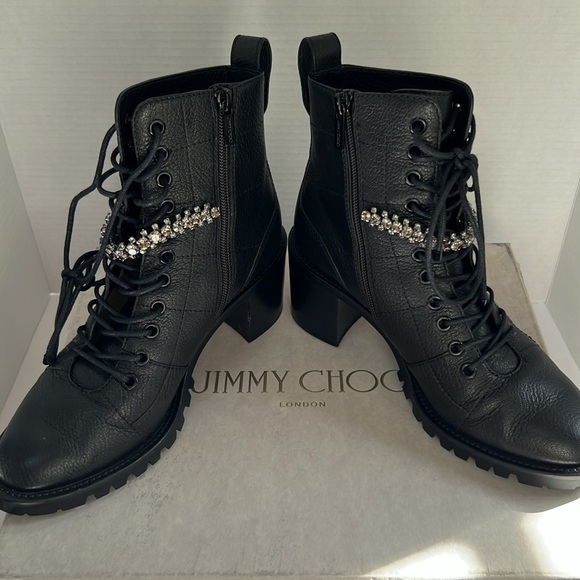 Jimmy Choo “Cruz 65” boot with crystals. Size 38 - Picture 10 of 11